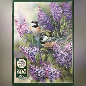 Cobble Hill “Chickadees and Lilacs” 1000 piece puzzle